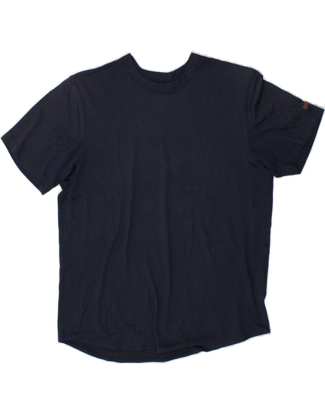 EDDIE BAUER Womens T-Shirt Top Large Navy Blue Polyester Vintage Eddie Bauer and Second-Hand Eddie Bauer from Messina Hembry 