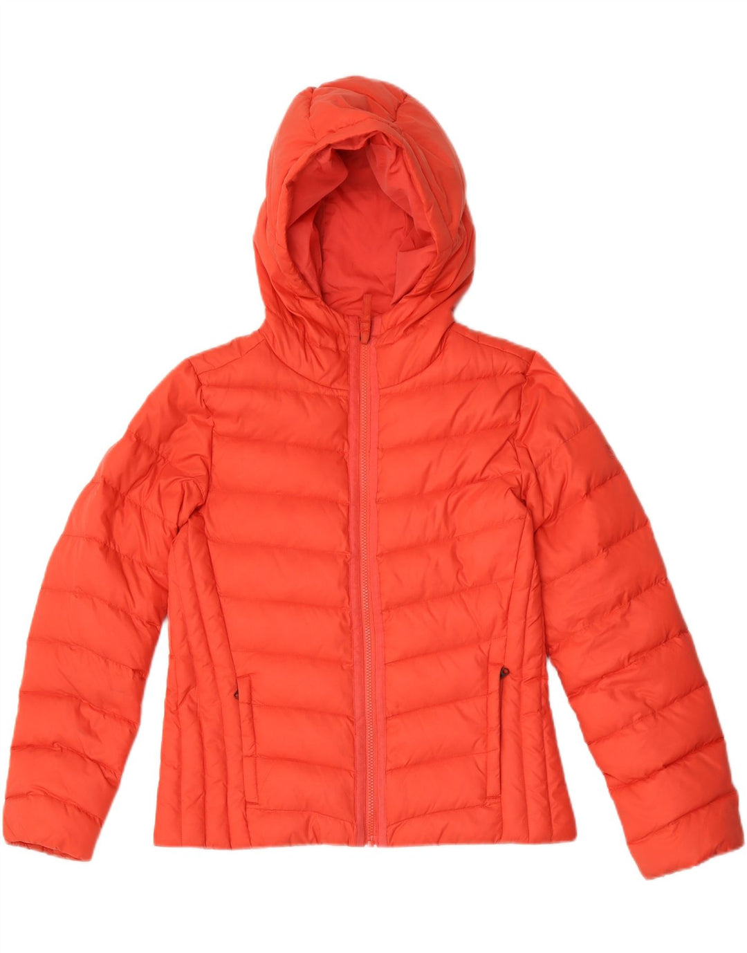 Timberland Veste rembourrée à capuche pour femme UK 10 Small Rouge Nylon
