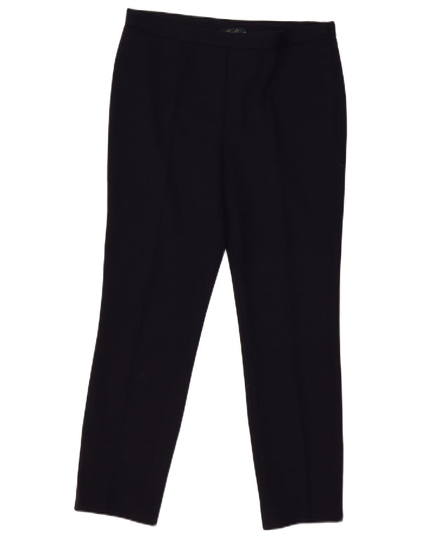 Luisa Spagnoli Pantalon décontracté slim pour femme IT 44 Medium W32 L28 Bleu marine