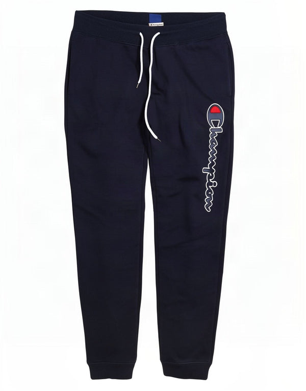 Champion Pantalon de Survêtement Graphique Homme Joggers Large Bleu Marine Coton