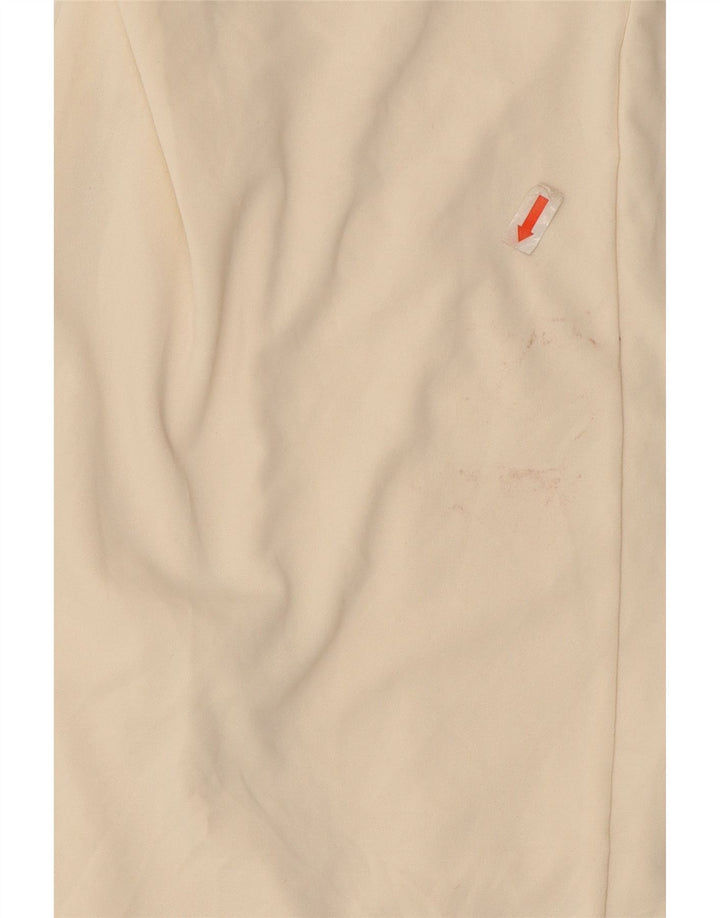 Zara Robe fourreau sans manches pour femme UK 12 Medium Off White Polyester