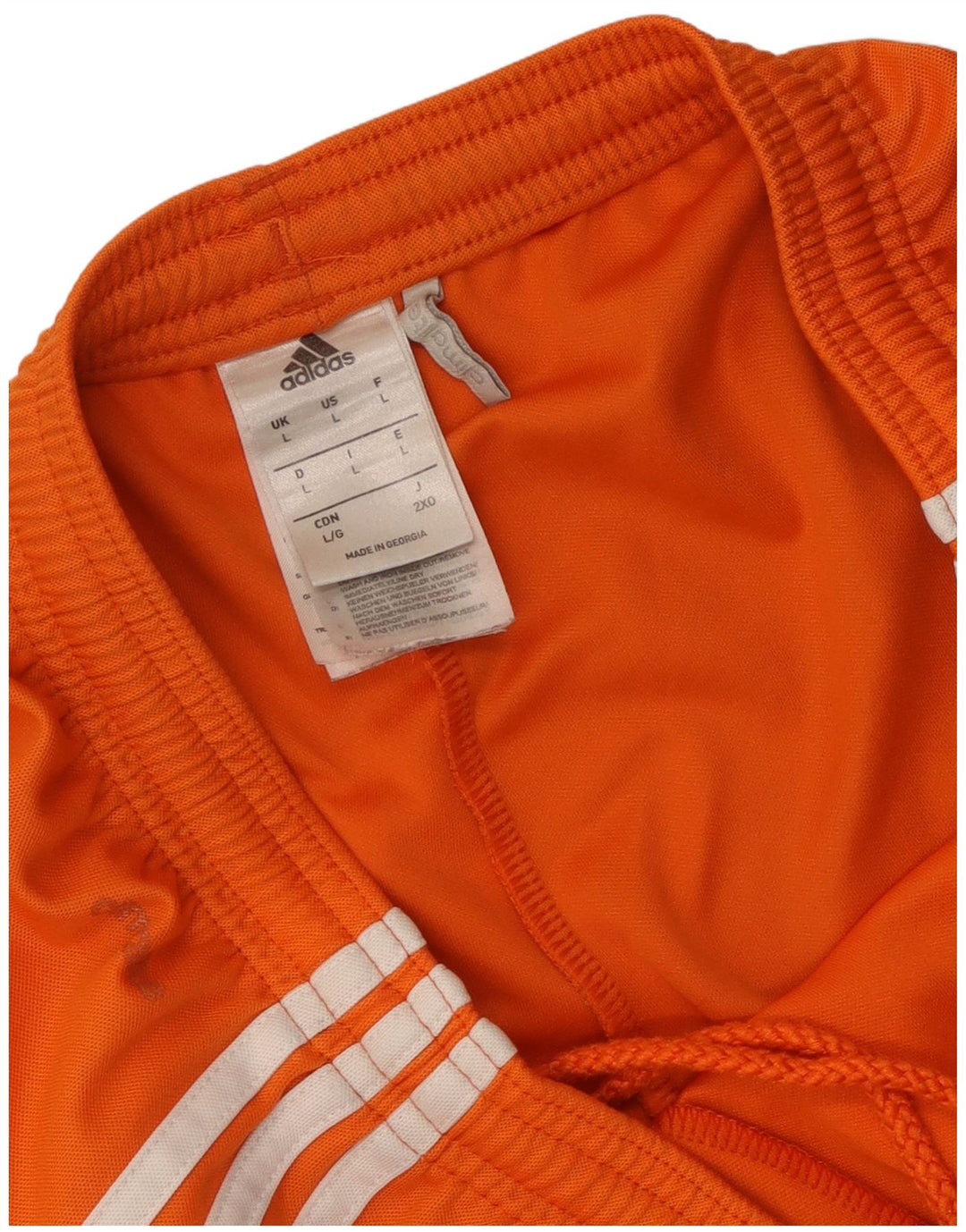 Adidas Short de sport Climalite pour homme, grand, orange, polyester