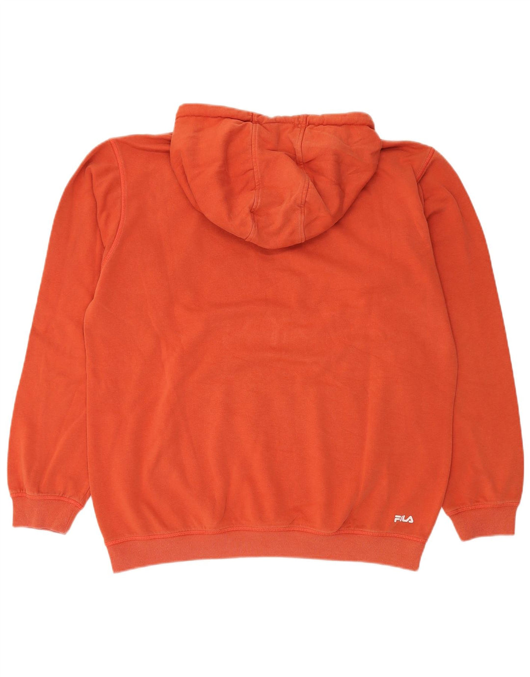 FILA Pull à capuche graphique pour homme XL Orange Coton
