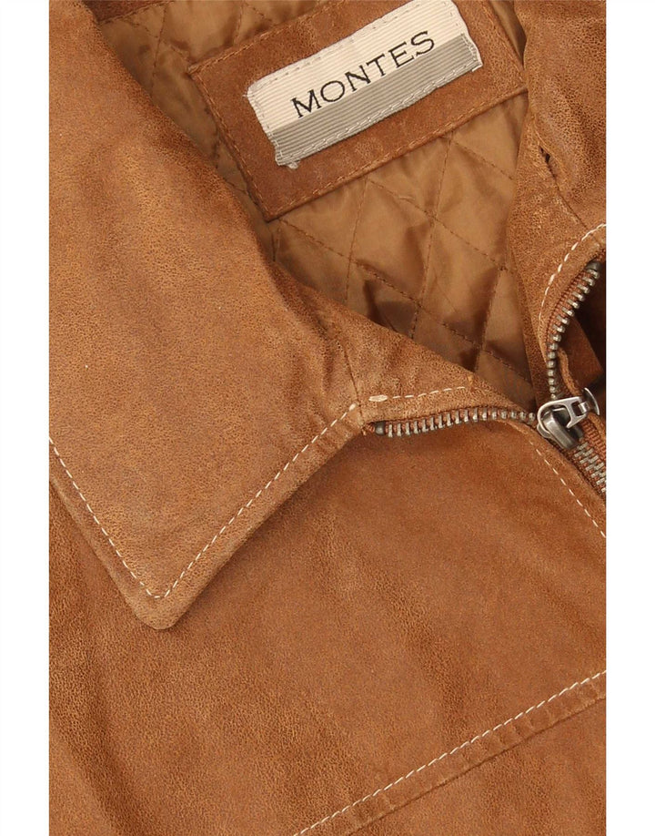 Montes Veste en daim pour homme UK 42 XL Marron