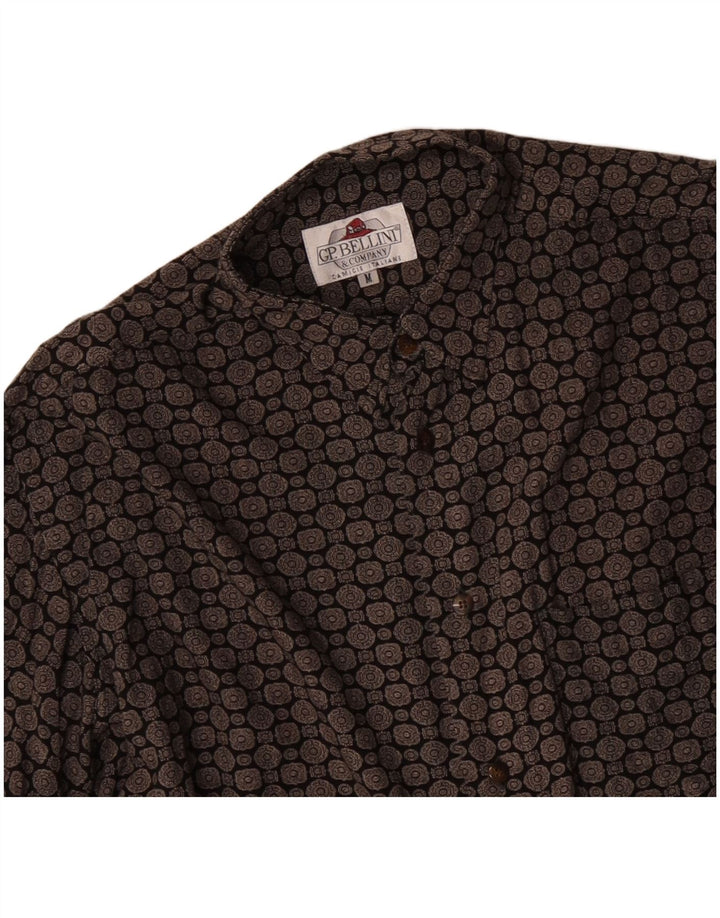 Médecin généraliste. BELLINI & COMPANY Chemise Homme Medium Noir Géométrique Viscose