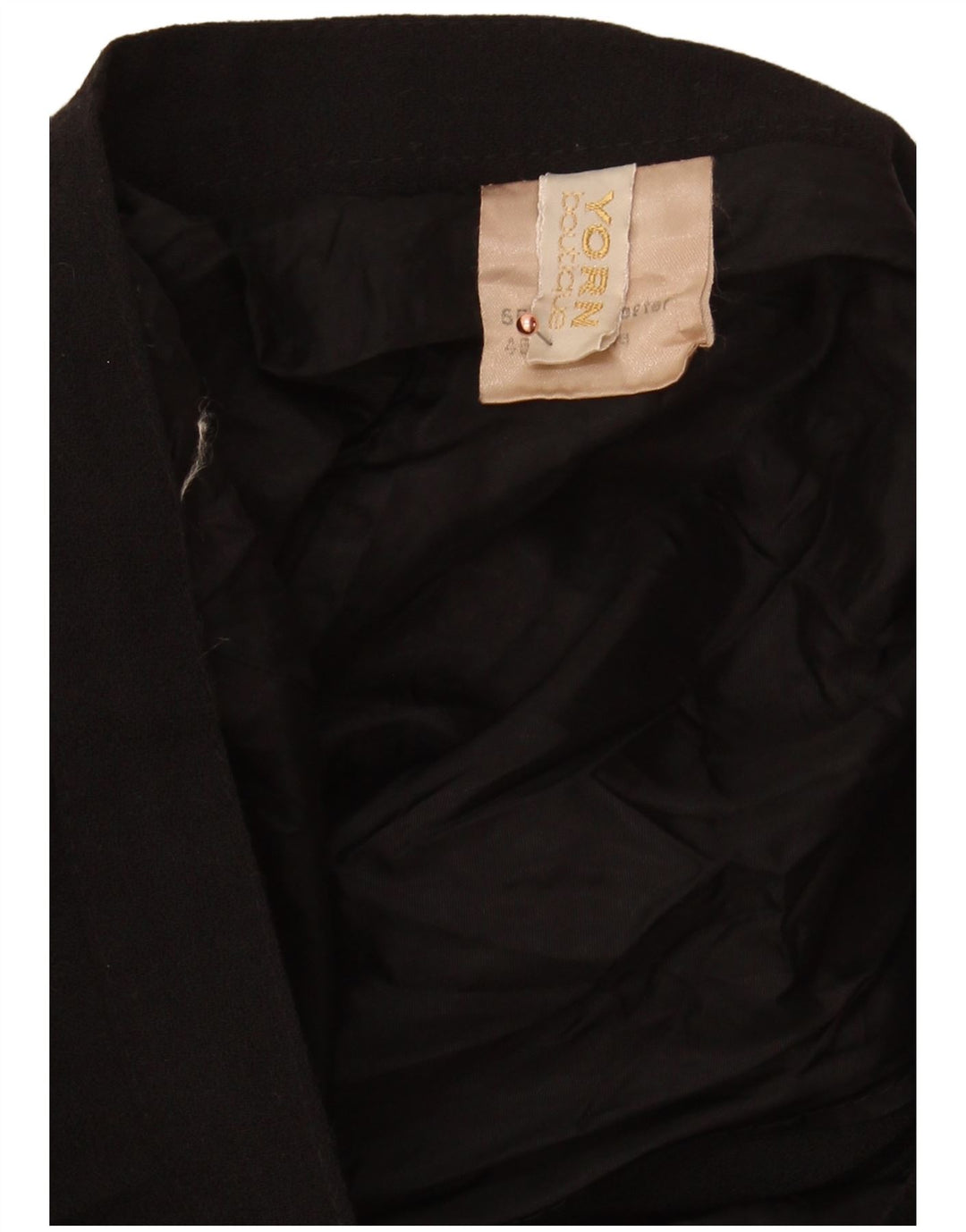 YORN Womens Pleated A-Line Skirt W28 Medium Black Polyester