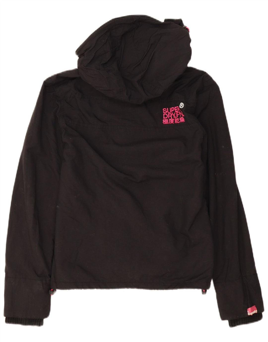Superdry Veste coupe-vent surdimensionnée Windcheater pour femme UK 6 XS Noir