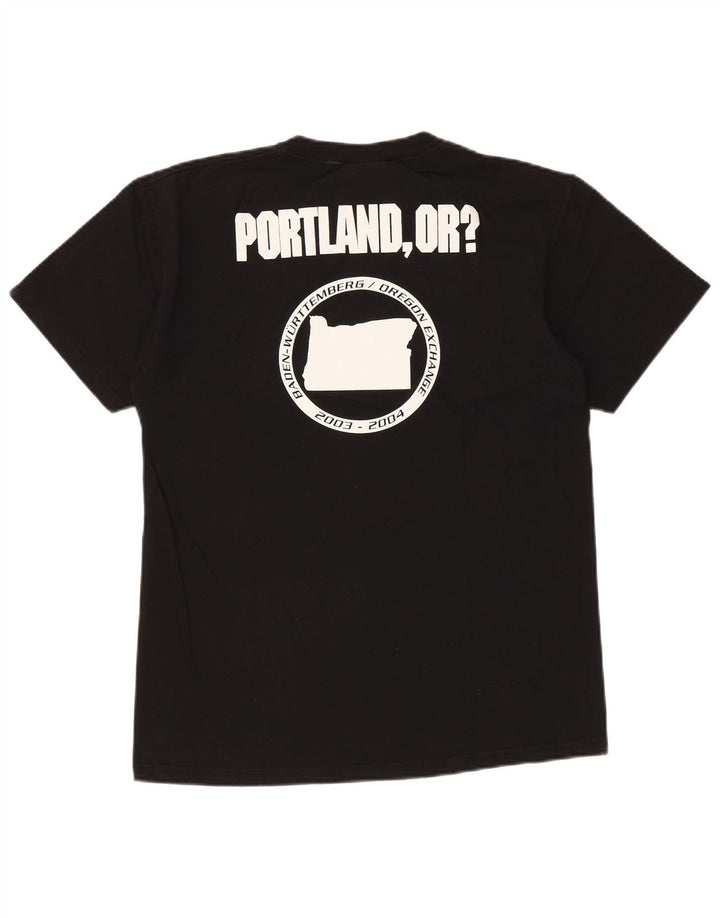 NIKE T-shirt graphique pour homme en coton noir moyen