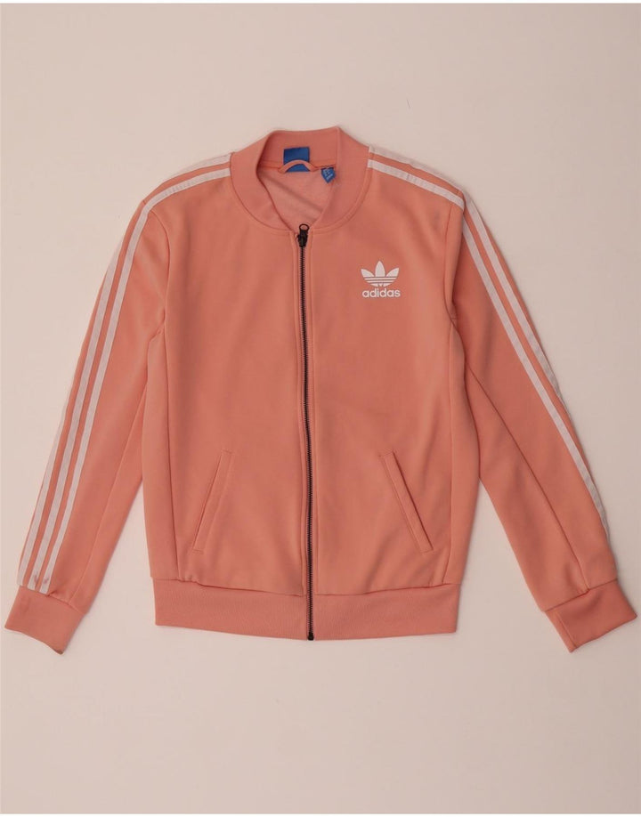 Adidas Veste de survêtement graphique pour femme UK 8 Petit Rose Polyester