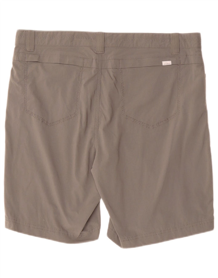 Eddie Bauer Short décontracté pour femme US 10 Large W34 Gris Polyamide