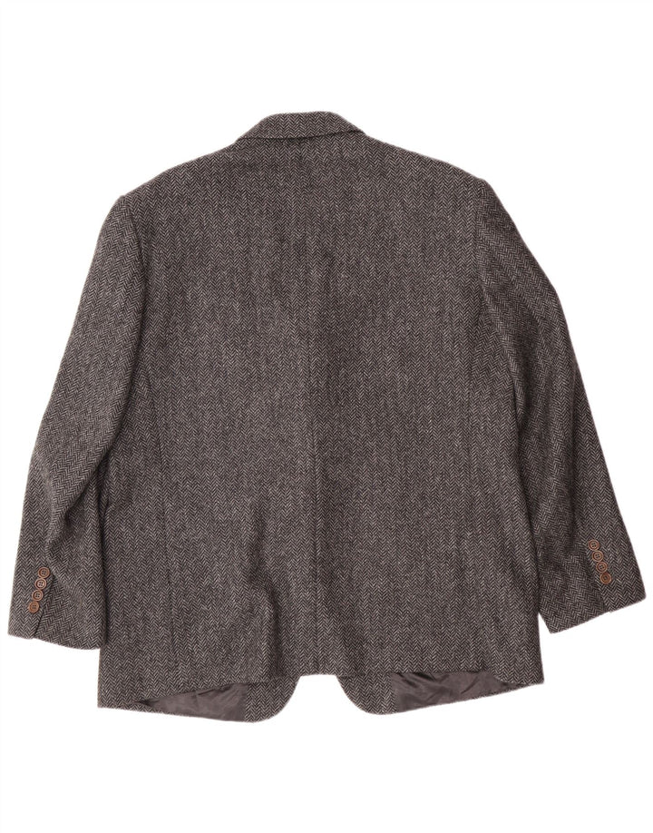 PRANDINA Veste Blazer 3 Boutons Homme IT 51 Grand Gris Chevrons