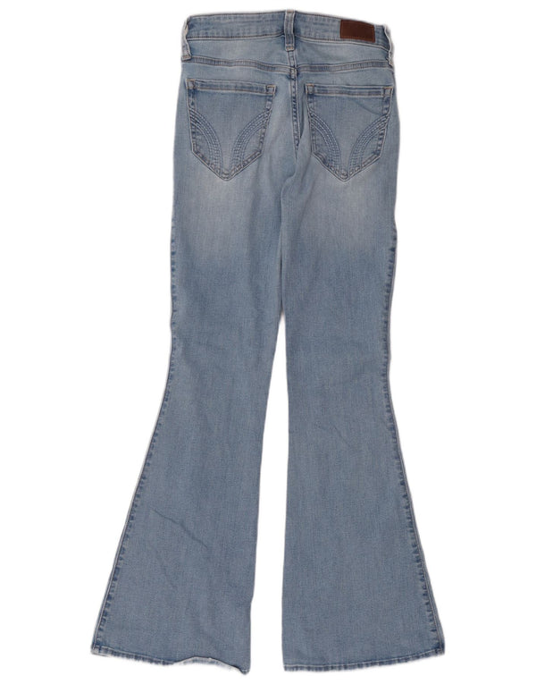 Hollister Jean évasé extensible taille haute pour femme US 4 Small W27 L31 Bleu