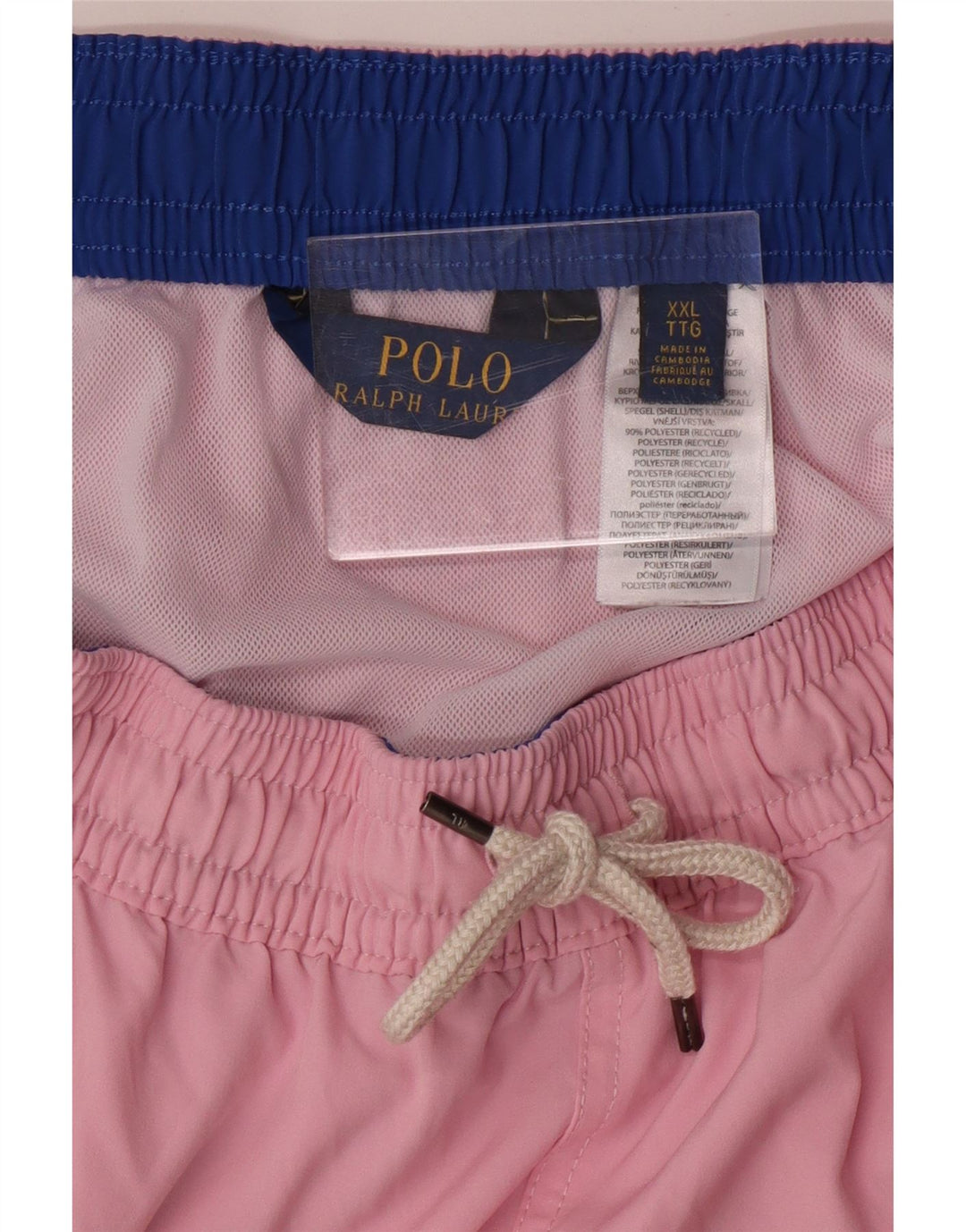 POLO RALPH LAUREN Short de bain homme 2XL rose polyester