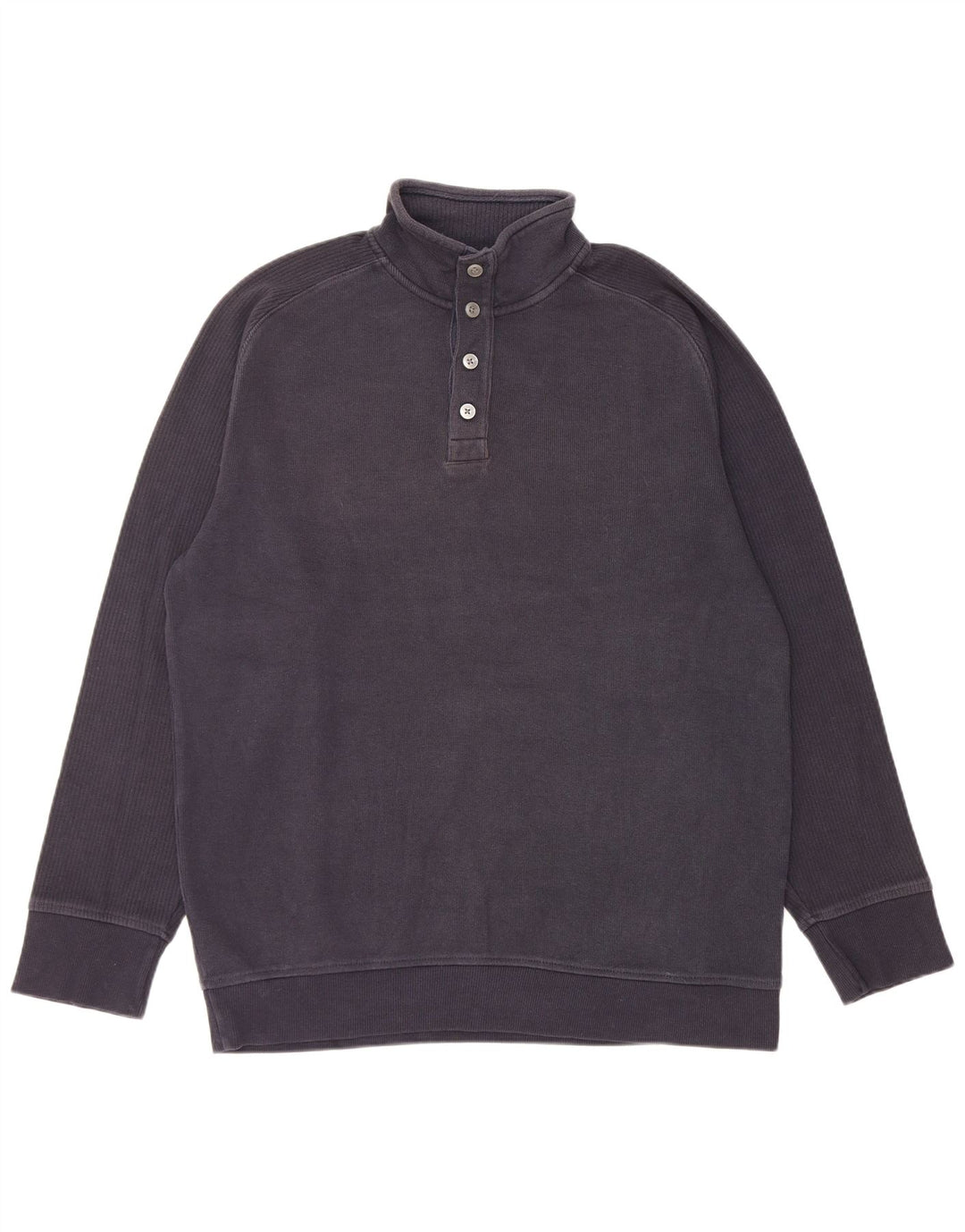 Marks & Spencer Pull à Col Boutonné Homme Bleu Marine Moyen
