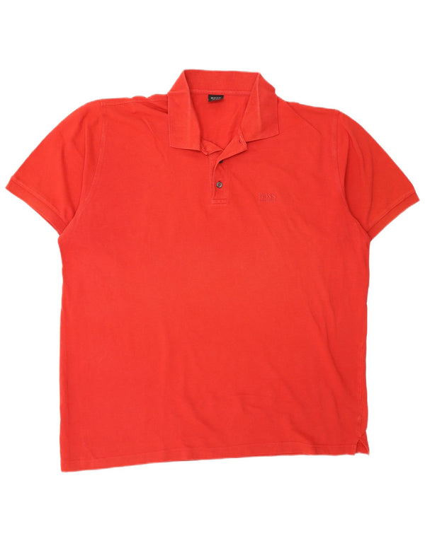 Hugo Boss Polo Homme 2XL Rouge Coton