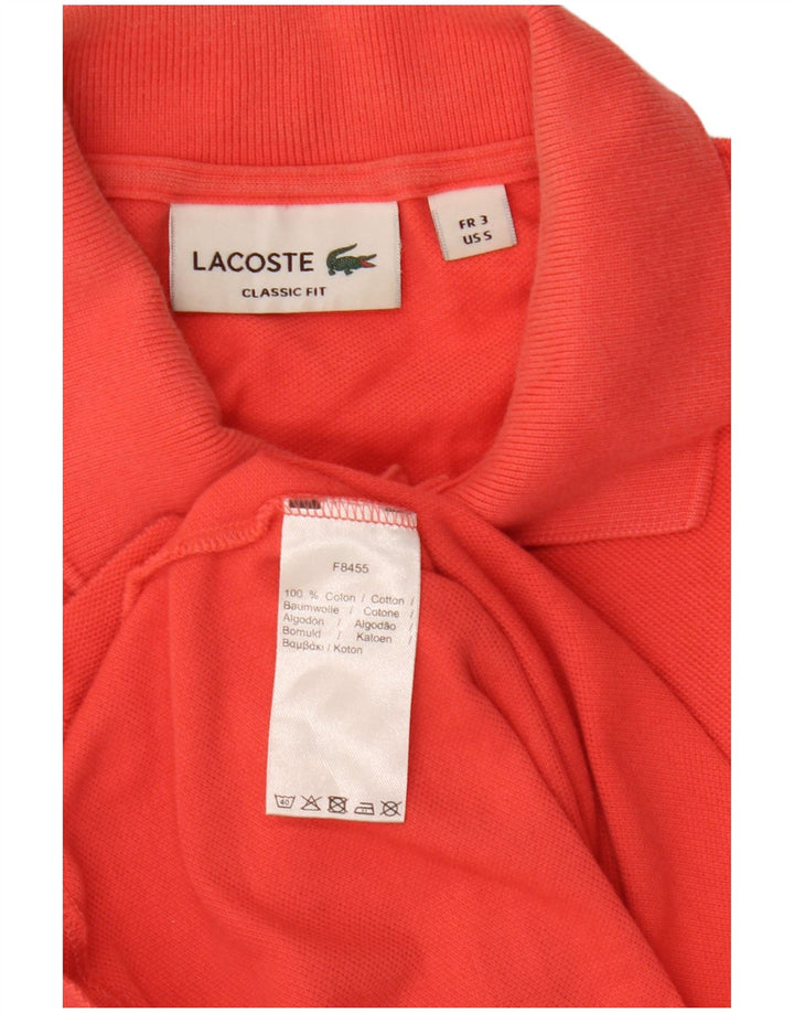 Lacoste Polo coupe classique pour homme taille 3 petit coton rouge