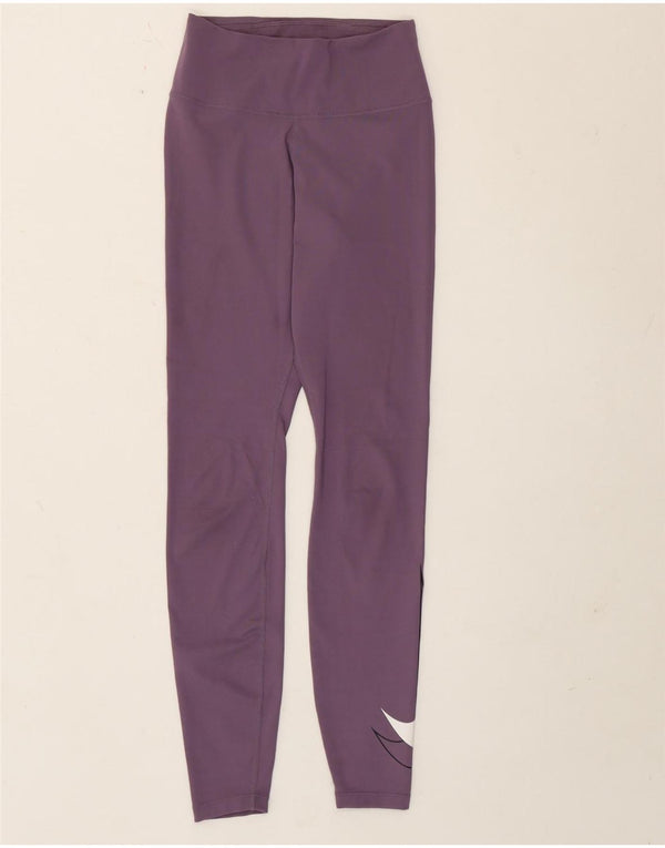 Legging Nike Dri Fit Graphic pour femme UK 4 XS Violet Polyester