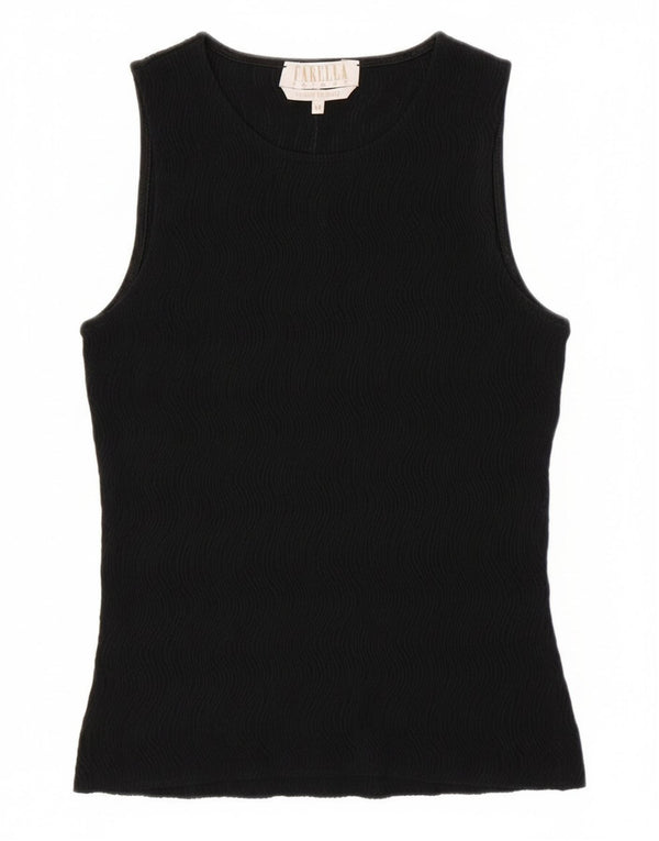 Marella Womens Vest Top UK 12 Medium Black