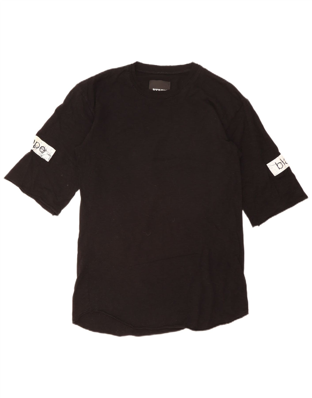 Pyrex Haut graphique pour femme à manches 3/4 UK 16 Large Noir