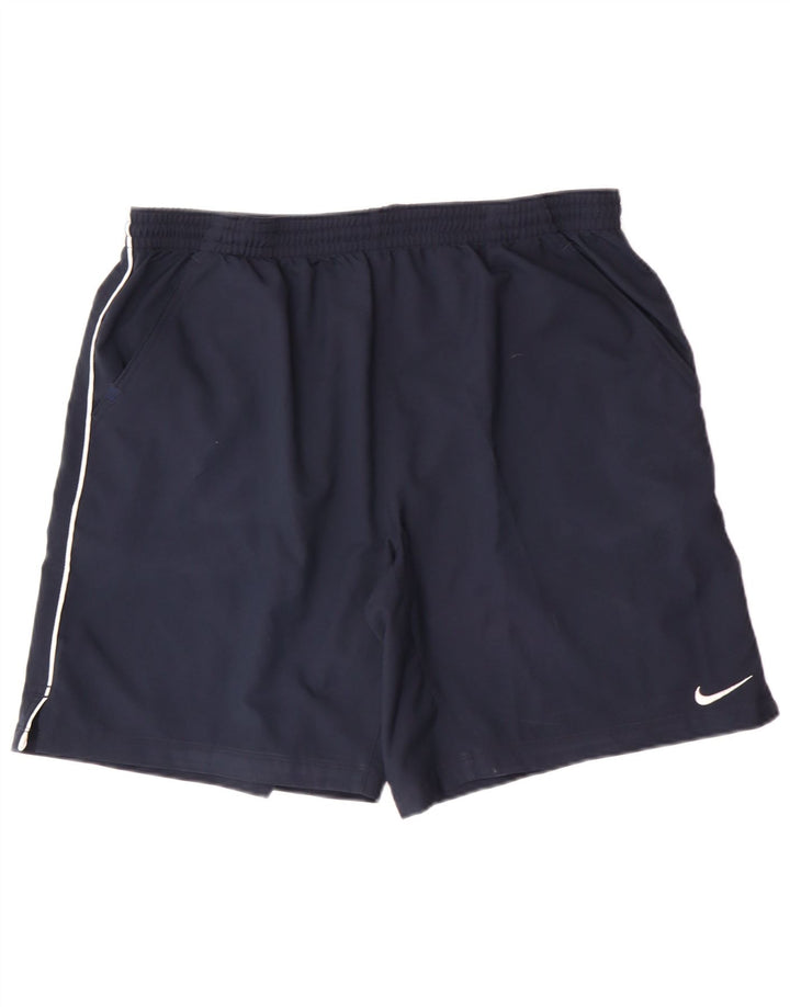 Short de sport Nike pour hommes, grand, bleu marine, polyester