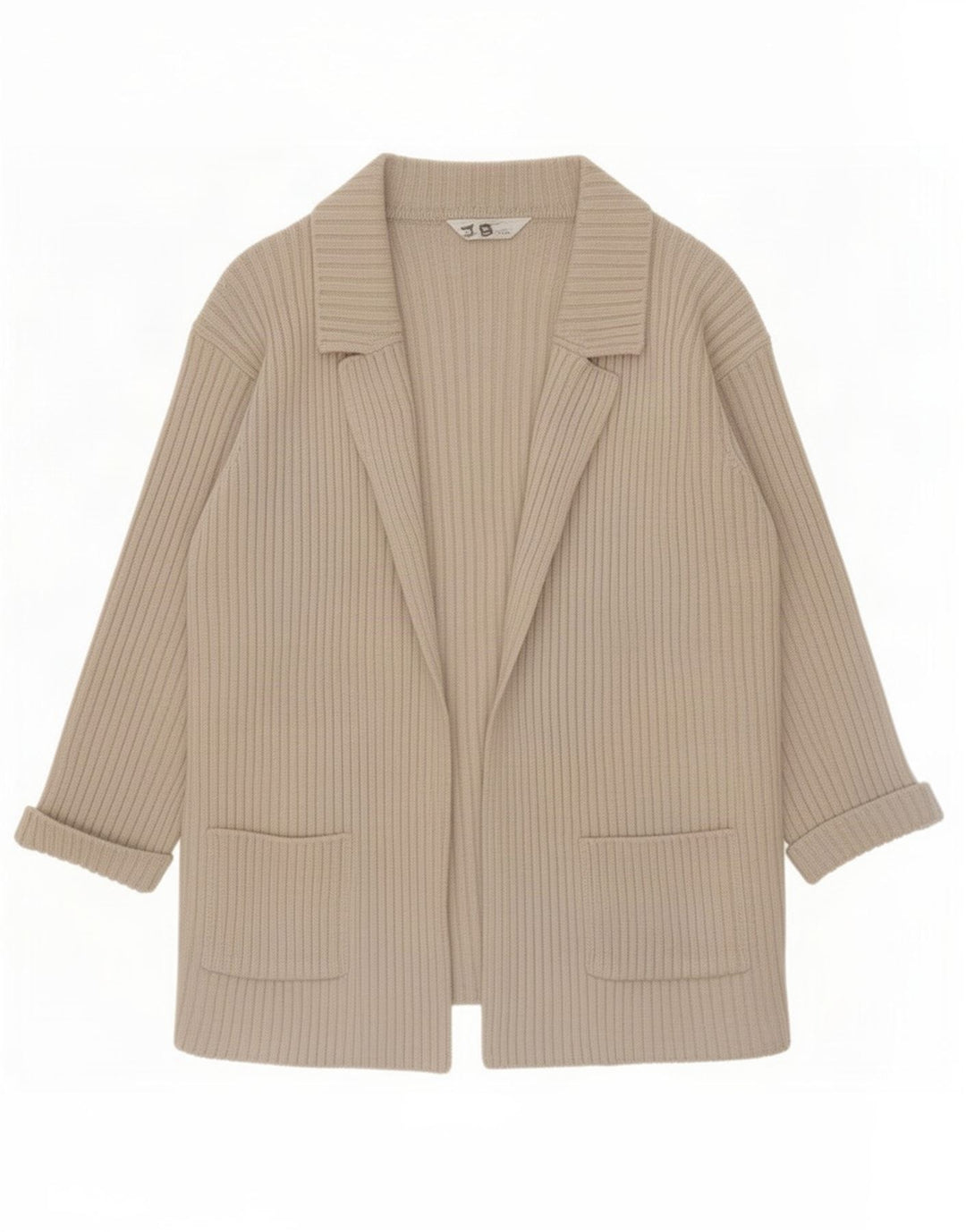 Marks & Spencer Pull Cardigan Femme UK 10 Petite Laine Beige