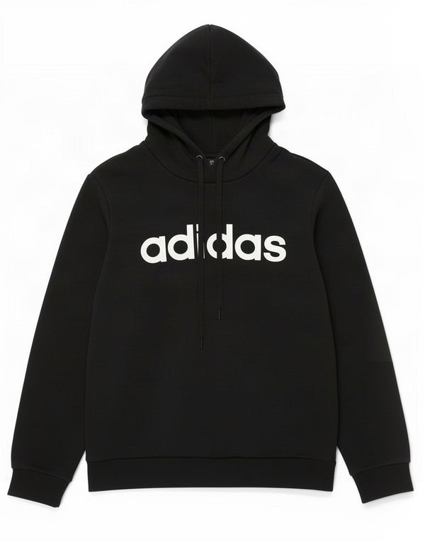 Adidas Pull à capuche graphique pour femme UK 20/22 XL Noir Coton