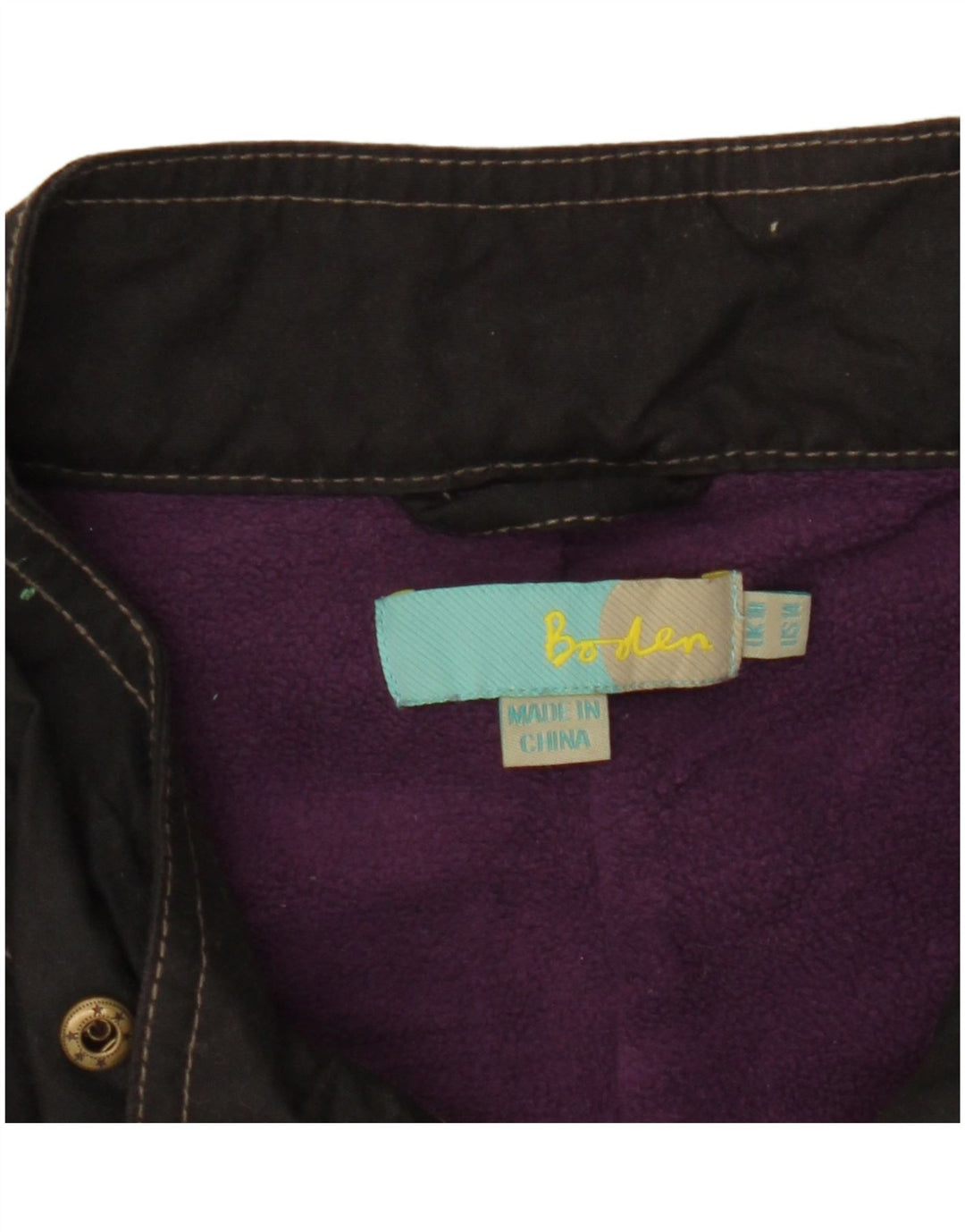 Pardessus surdimensionné utilitaire Boden pour femme UK 10 Small Noir