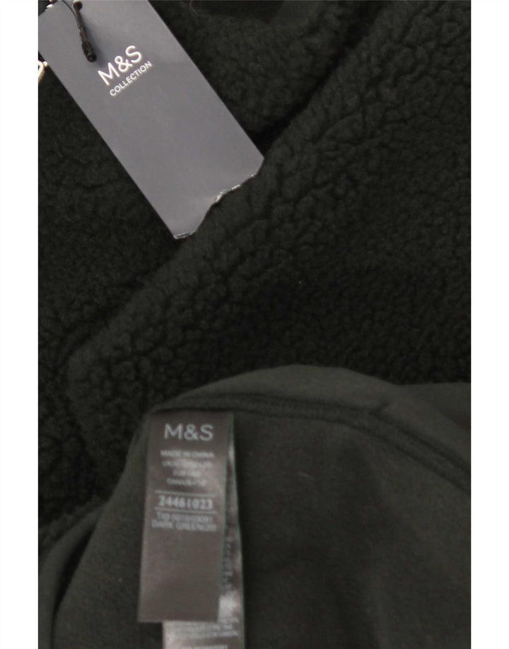 Marks & Spencer Veste polaire pour femme UK 20 2XL Vert Polyester