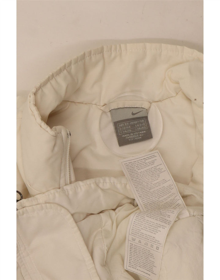 Veste coupe-vent Nike pour femme UK 4/6 XS en coton blanc