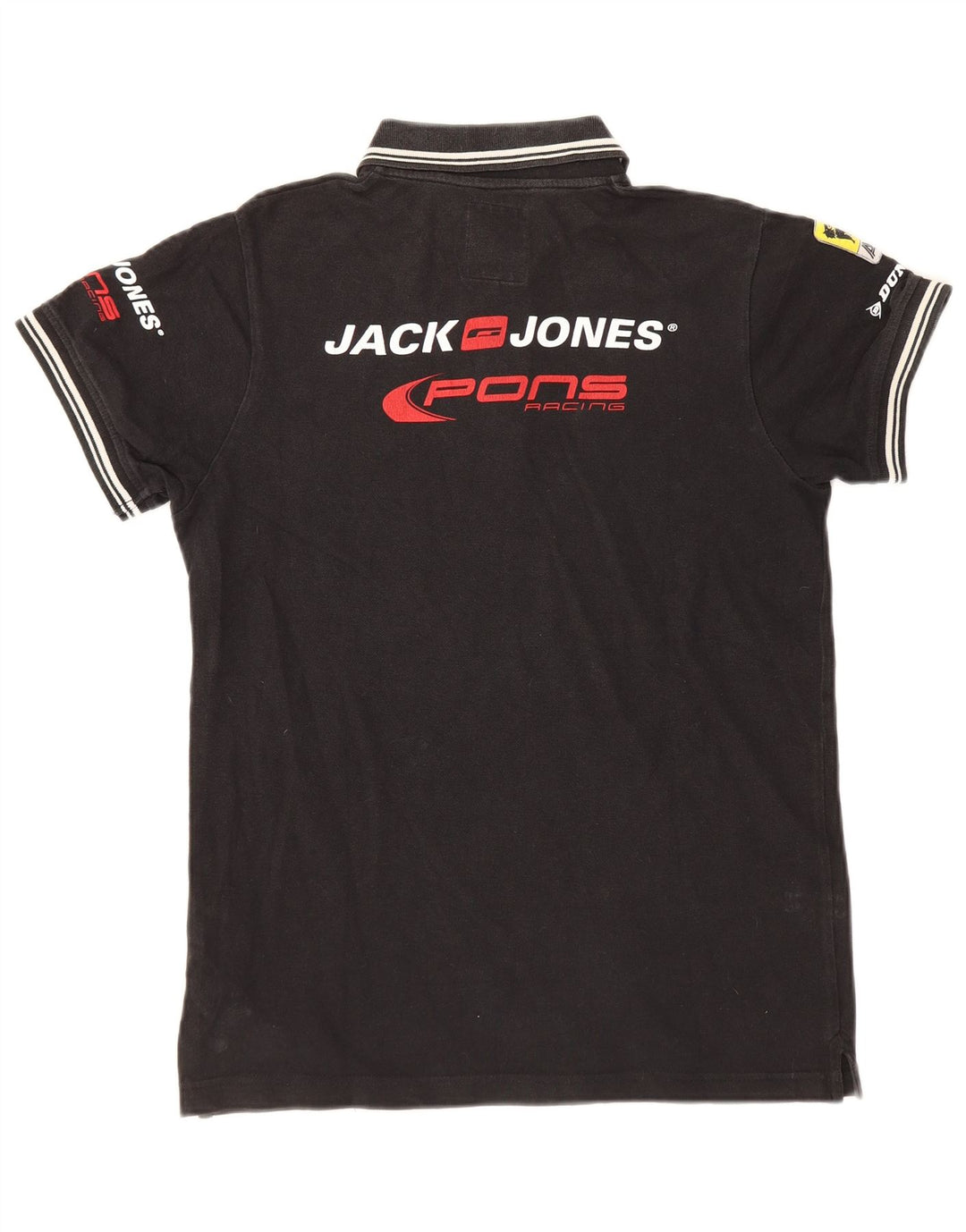 Jack & Jones Polo Graphique Homme Petit Noir Coton