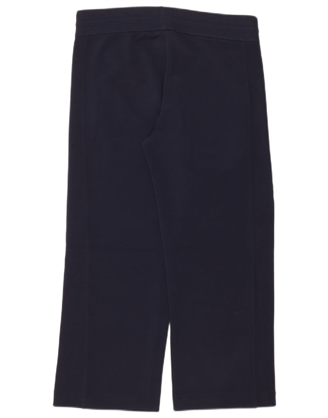 VINTAGE Pantalon de survêtement femme UK 14 Medium Navy Blue Polyamide