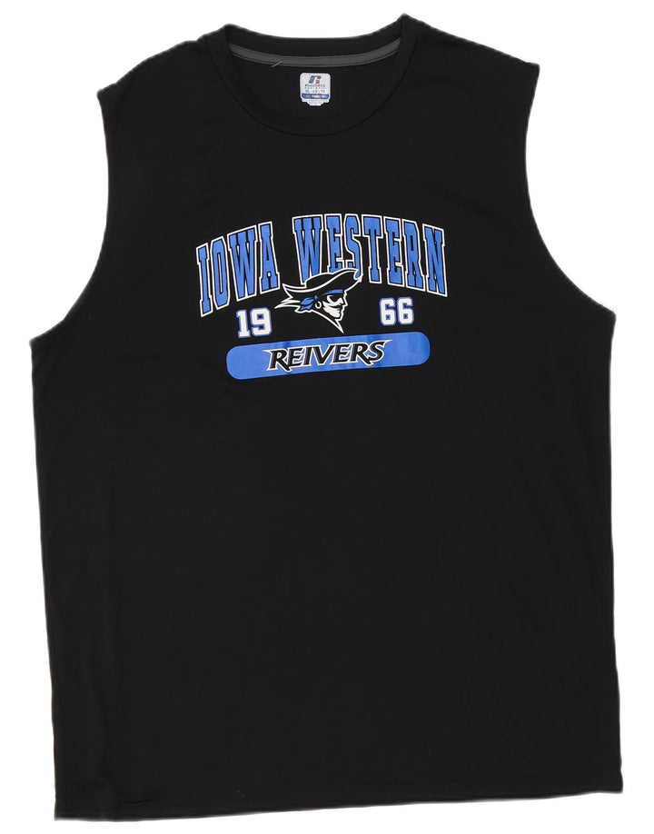 Russell Athletic Débardeur graphique Dri-Power pour homme XL Noir