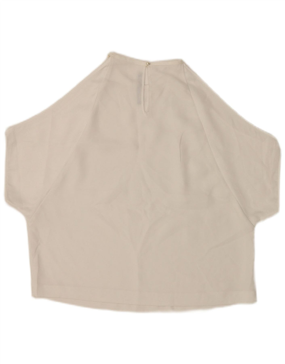 Zara Chemisier à épaules dénudées pour femme UK 14 Blanc moyen