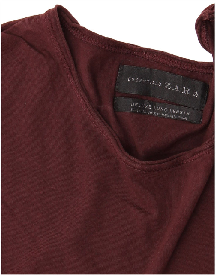 ZARA Homme Long T-Shirt Top Large Bordeaux