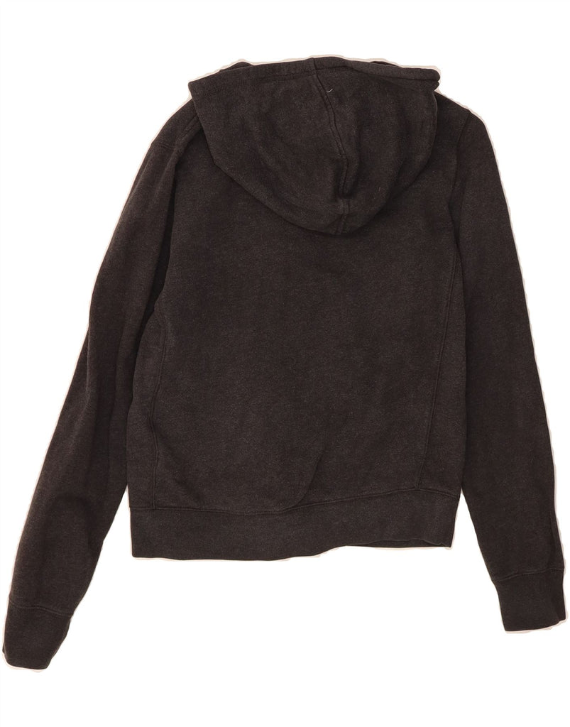 RALPH LAUREN Womens Zip Hoodie Sweater UK 12 Medium Grey Cotton Vintage Ralph Lauren and Second-Hand Ralph Lauren from Messina Hembry 