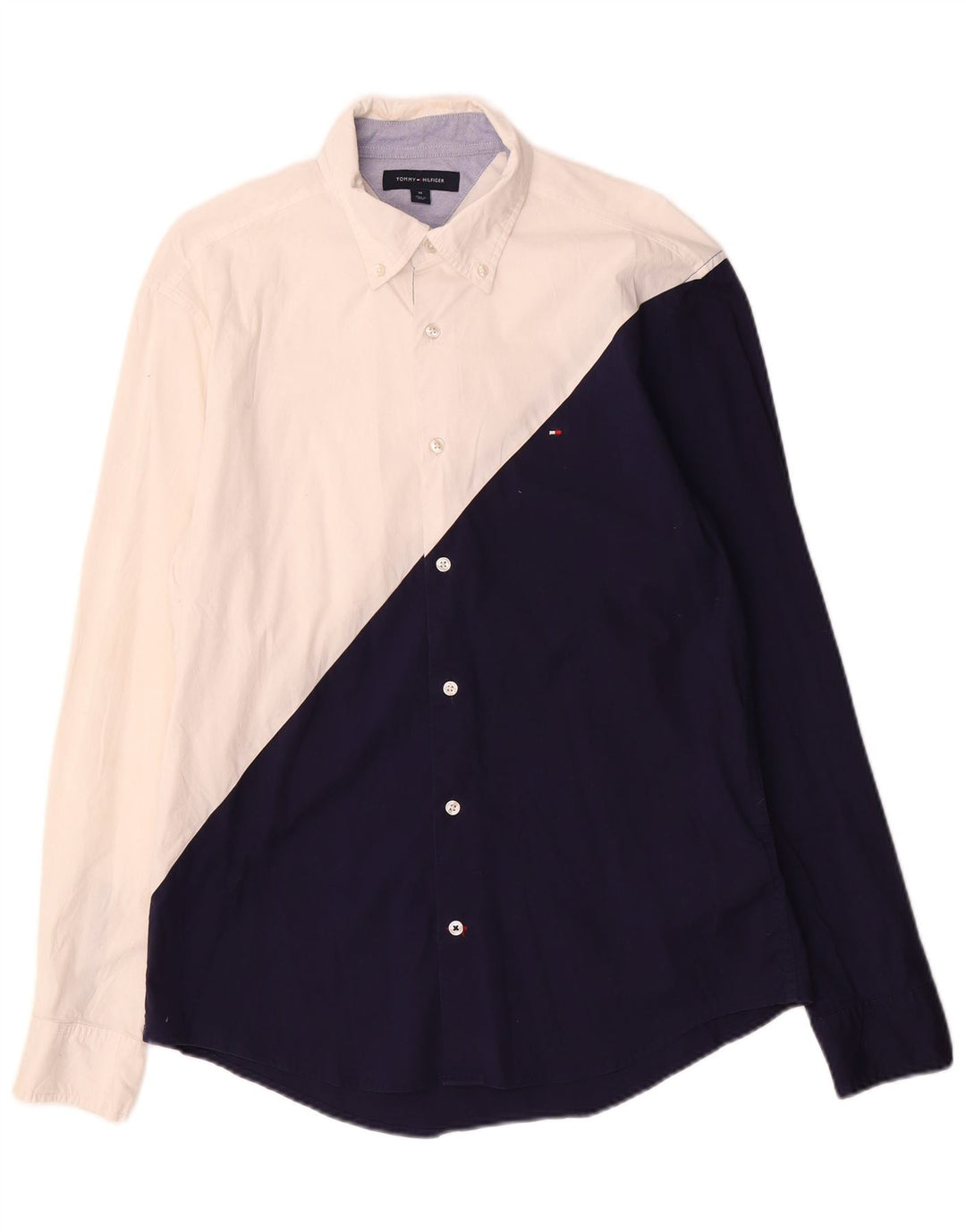 Tommy Hilfiger Chemise Homme Blanc Moyen Colourblock