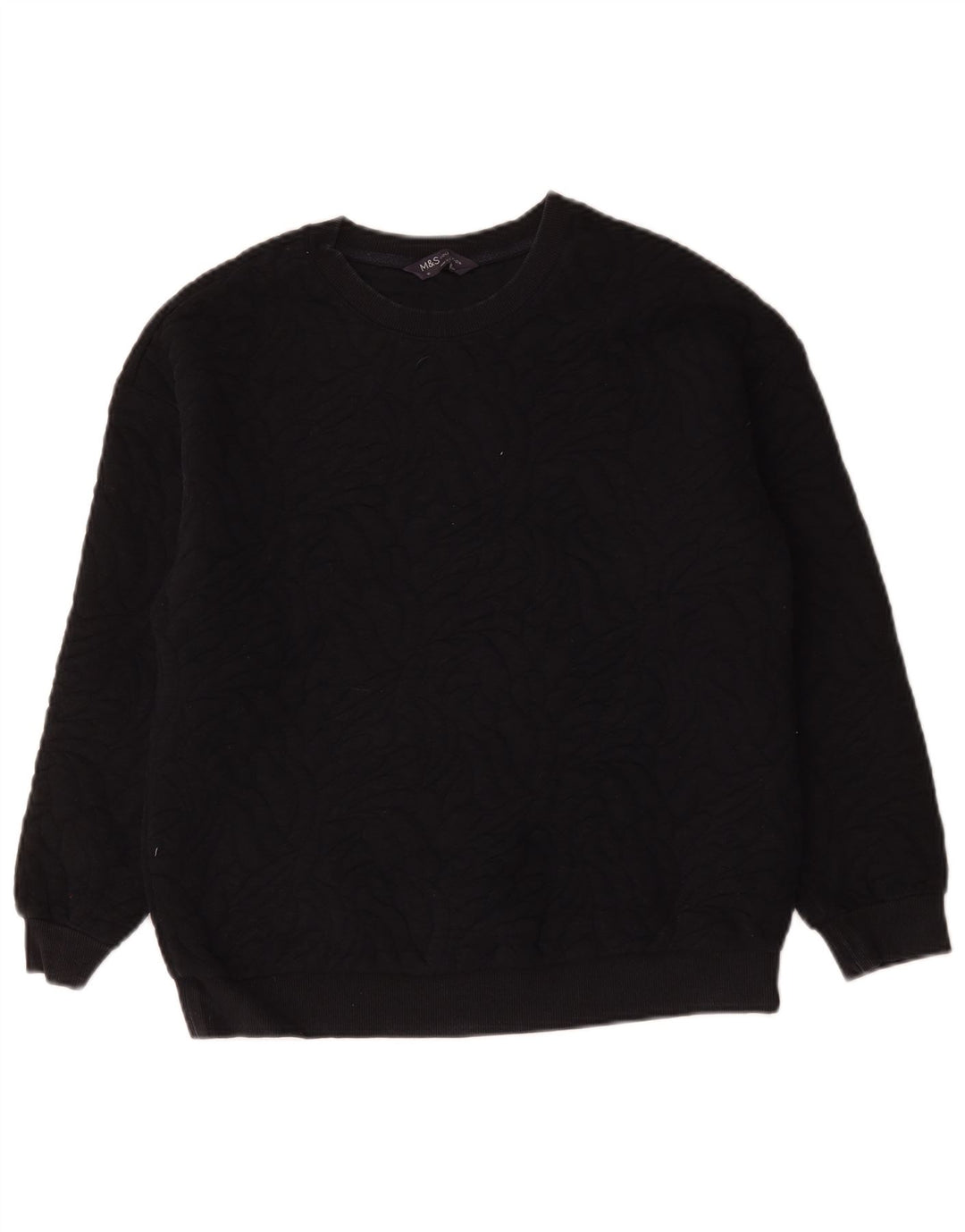 Marks & Spencer Sweat-shirt surdimensionné pour femme UK 10 Small Bleu marine