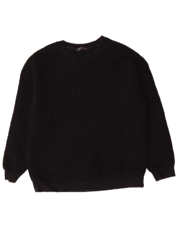 Marks & Spencer Sweat-shirt surdimensionné pour femme UK 10 Small Bleu marine