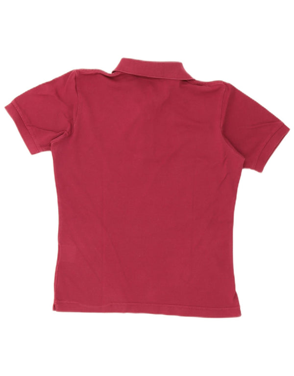 KAPPA Polo Femme UK 12 Coton Bordeaux Moyen