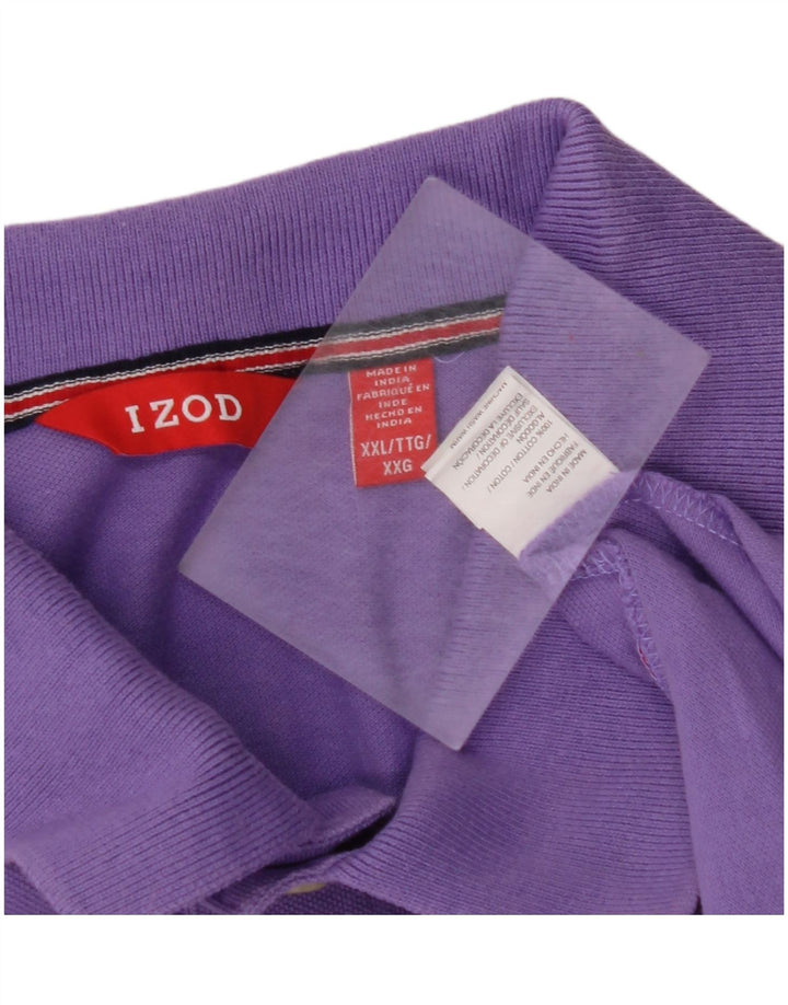 IZOD Polo Homme 2XL Violet Coton