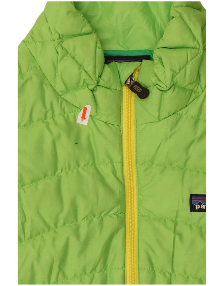 Patagonia Gilet rembourré pour femme UK 10 Small Vert Polyester