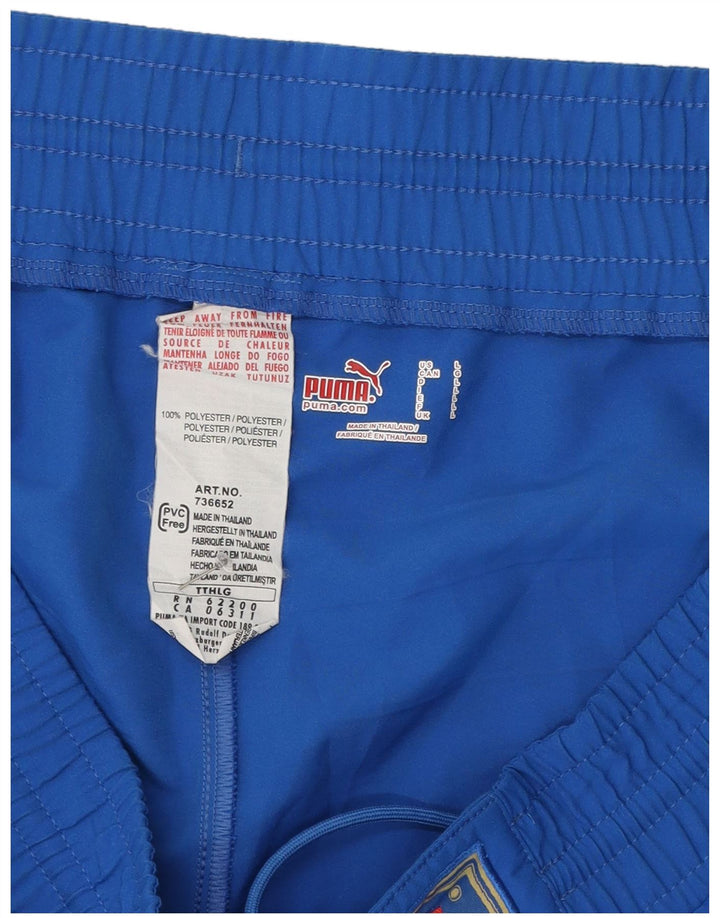 Puma Short de Sport Italia Graphic Homme Bleu Polyester