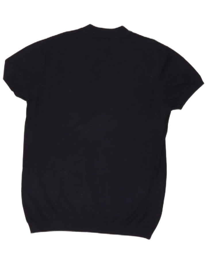 Zara T-Shirt Homme Haut Large Bleu Marine