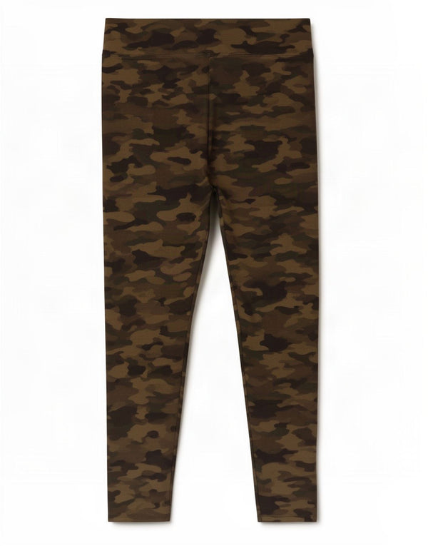 Marks & Spencer Leggings Femme UK 14 Large Kaki Camouflage Viscose