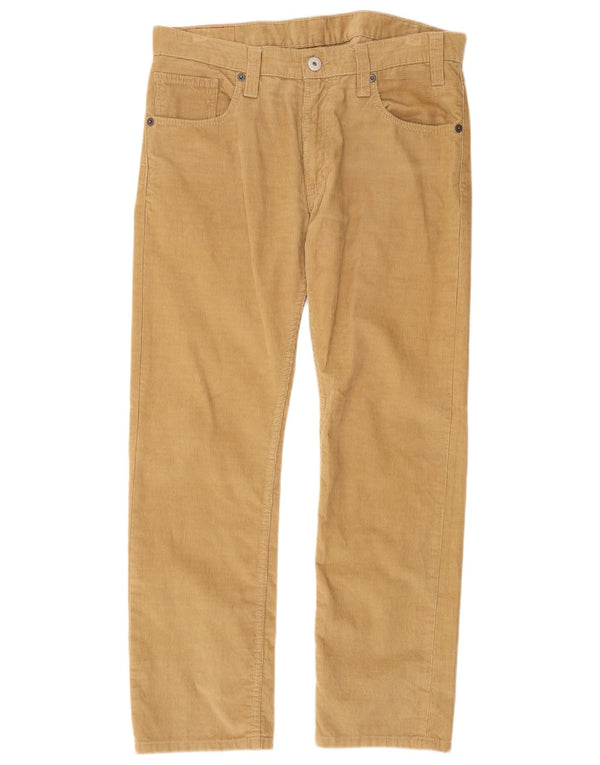 Levi's Pantalon Droit 504 Velours Côtelé Homme W36 L32 Beige Coton