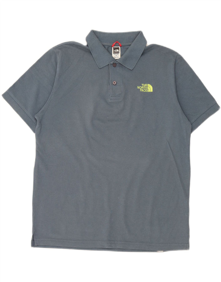 The North Face Polo Homme Bleu Moyen Coton
