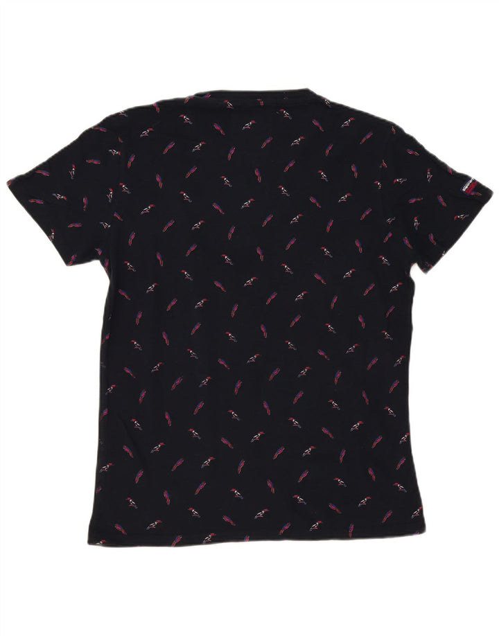 Superdry T-Shirt Graphique Homme Bleu Marine Moyen Coton