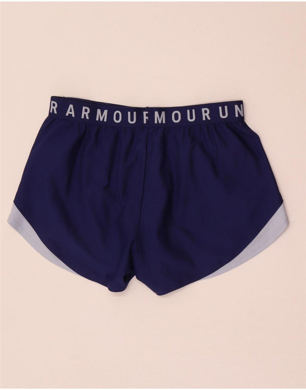 Under Armour Short de Sport Graphique Femme UK 14 Bleu Moyen Sports