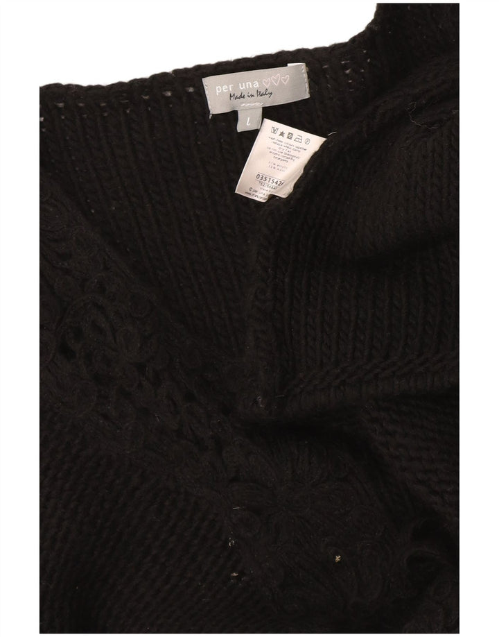 Marks & Spencer Per Una Cardigan Pull pour femme UK 16 Large Noir