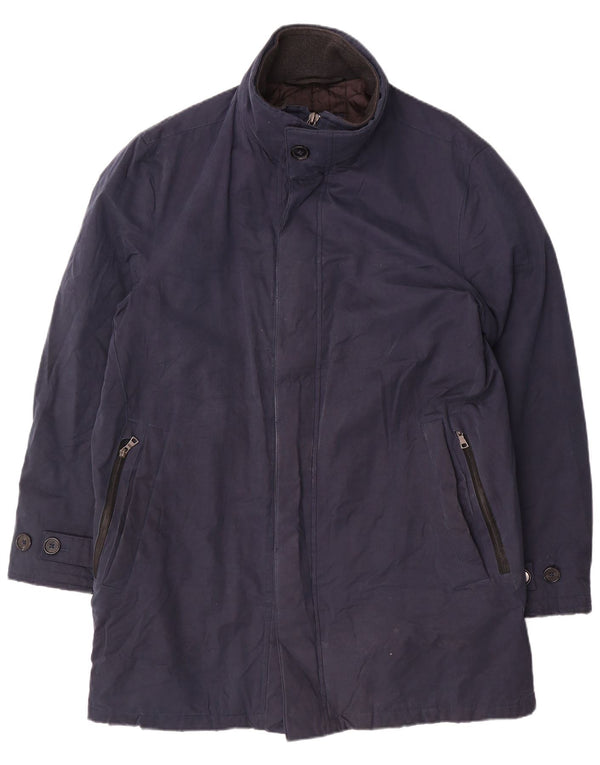 Marks & Spencer Manteau coupe-vent pour homme UK 38 Bleu marine moyen Coton